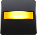 CANFORD LED SIGNAL LIGHT Black plate, amber LED
