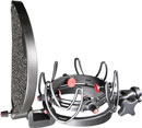 RYCOTE 045005 INVISION USM-VB STUDIO KIT MICROPHONE SUSPENSION With pop filter
