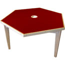 CANFORD ACOUSTIC TABLE Ash, hexagonal 1220mm, special colour fabric