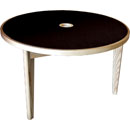 CANFORD ACOUSTIC TABLE Ash, circular 1220mm, Black Magic