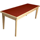 CANFORD ACOUSTIC TABLE Ash, rectangular 1530 x 740mm, special colour fabric