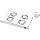 CANFORD FRONT MOUNT FAN TRAY 4 fans, on/off switched, with thermostat, grey