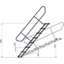 GLOBAL TRUSS GL6022 GT STAGE DECK STAIR Seven step, angle adjustable, height range 1000-1800mm
