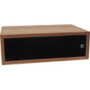 CANFORD ES4154003/W DESKTOP SURFACE Pod 3U, acrylic door, 400mm deep, Walnut