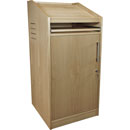 CANFORD ES4186018/A AV PRESENTERS LECTERN 18U, 600mm deep, Ash