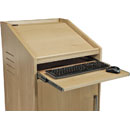 CANFORD ES4186018/A AV PRESENTERS LECTERN 18U, 600mm deep, Ash