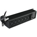 CANFORD ES7880666-T PDU, vertical, 6-way IEC, 2 mtr lead UK 13A 3pin plug