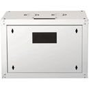 LANDE PROLINE PR07U6045-LG WALL RACK CABINET 7U, 450d, with glass door, grey