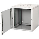 LANDE PROLINE PR12U6060-LG WALL RACK CABINET 12U, 600d, with glass door, grey