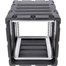 SKB 3RS-11U24-25B STATIC SHOCK RACK CASE 11U, 24-inch depth, 2x integrated wheels, black