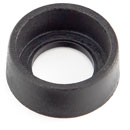 RACKMOUNT WASHERS Cup, black plastic (pack of 25)