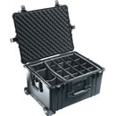 PELI 1620 PROTECTOR CASE Internal dimensions 543x414x319mm, with padded dividers, wheeled, black