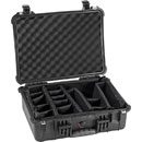 PELI 1520 PROTECTOR CASE Internal dimensions 449x318x171mm, with padded dividers, black