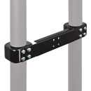 B-TECH BT7862 POLE ADAPTER For twin pole floor stands, black