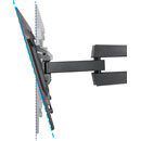 B-TECH BT8228 FLAT SCREEN MOUNT Wall, up to VESA 800x600, double arm, tilt/swivel, black