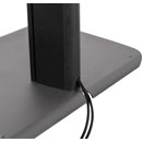 B-TECH BTF845 FLAT SCREEN STAND Floor, up to VESA 600x400, twin-screen, fixed, black