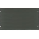 CANFORD RACK PANEL BLANK, FULL WIDTH 6U Flat aluminium, dark grey