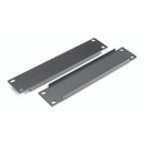 CANFORD RACK PANEL BLANK, HALF WIDTH 1U Extruded aluminium, dark grey