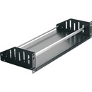 CANFORD RACK SHELF 2U, 200mm deep, black (clamping bar not included)