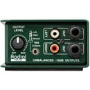 RADIAL PRO-ISO ISOLATOR Dual-mono, +4dB to -10dB converter, balanced inputs, unbalanced outputs