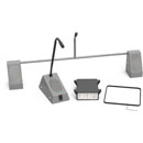 CONTACTA STS-K001L-G SPEECH TRANSFER SYSTEM Bridge bar kit, with hearing loop, grey