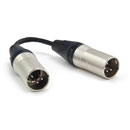 CANFORD XLR4M-XLR4M 4 pin adapter, 50mm cable