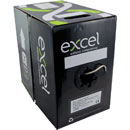 EXCEL CATEGORY 6 CABLE U/UTP, 24AWG, Grey, (Box-pak of 305m)