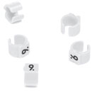 CABLE MARKERS PS15RCC.9 Retrofit, colour-coded, loose, bagged, white (pack of 50)