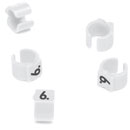 CABLE MARKERS PS15BW.6 Retrofit, black on white, loose, bagged, (pack of 50)