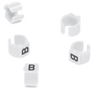 CABLE MARKERS PS15BW.B Retrofit, black on white, loose, bagged, (pack of 50)