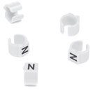 CABLE MARKERS PS15BW.N Retrofit, black on white, loose, bagged, (pack of 50)