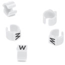 CABLE MARKERS PS15BW.W Retrofit, black on white, loose, bagged, (pack of 50)