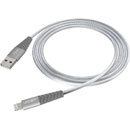 JOBY CHARGE AND SYNC CABLE Lightning, Apple MFi certified, braided nylon, 2.4A, 1.2m, grey