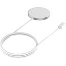 JOBY MAGNETIC WIRELESS CHARGER USB-C, 15W Qi charging, MagSafe compatible, white/aluminium