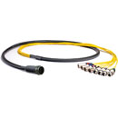 CANFORD MIL26 BREAKOUT CABLE MIL26 male to 4x XLR female and 4x XLR male, 2 metres