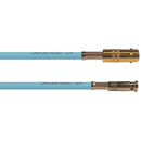 CANFORD CABLE Micro BNC male - BNC female, 12G 4K UHD, 150mm, turquoise