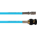 CANFORD CABLE DIN 1.0/2.3 male - BNC male, 12G 4K UHD, 150mm, turquoise