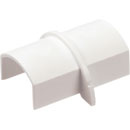 D-LINE CP2010W 1/2-ROUND SMOOTH-FIT COUPLER, For 20 x 10mm trunking, white
