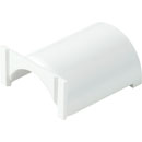 D-LINE FA3015W 1/2-ROUND CLIP-OVER FLAT ADAPTOR, For 30 x 15mm trunking, white