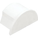 D-LINE EC3015W 1/2-ROUND SMOOTH-FIT END CAP, For 30 x 15mm trunking, white