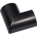 D-LINE FLFB5025B 1/2-ROUND CLIP-OVER FLAT BEND, For 50 x 25mm trunking, black