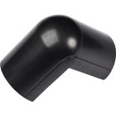 D-LINE FLEB5025B 1/2-ROUND CLIP-OVER EXTERNAL BEND, For 50 x 25mm trunking, black