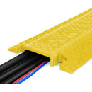 DEFENDER XPRESS 100 YEL CABLE PROTECTOR Drop-over, 1-channel, straight, 1005 x 250mm, yellow