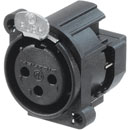 NEUTRIK NC3FAY XLR Female panel, IDC