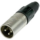 NEUTRIK NC3MX XLR Male cable connector, nickel shell, silver contacts