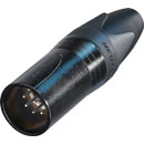 NEUTRIK NC7MXX-BAG XLR Male cable connector, black shell, silver-plated contacts