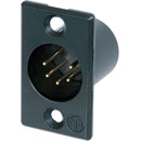 NEUTRIK NC5MP-B XLR Male panel