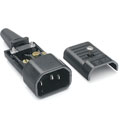 SCHURTER IEC MAINS CONNECTOR, C14 type, male, cable