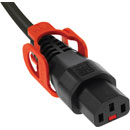 IEC-LOCK VERRIEGELBARES NETZANSCHLUSSKABEL IEC-LOCK+ Steckdose - Kaltgerätestecker, 0,5m, schwarz