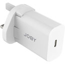 JOBY WALL CHARGER USB-C UK/EU/US adapters, PD 20W, white